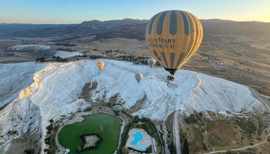 Lot balonem nad Pamukkale photo 3